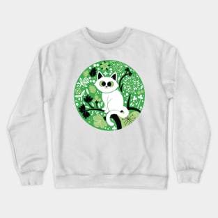 Aromantic Pride Cat Crewneck Sweatshirt